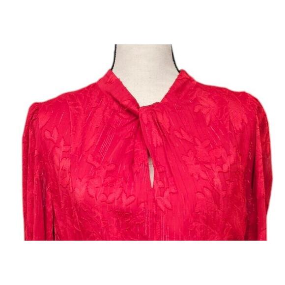 Maia Dress Women’s 12 Sheer Overlay with Burnout Velvet Metallic Thread Holiday - Picture 3 of 10